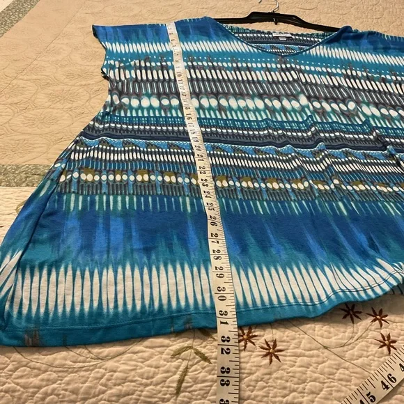 NEW WITHOUT TAGS AVENUE PLUS SIZE TOP 22/24 MULTI COLORS - Picture 10 of 16